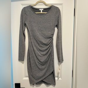 Grey Leith Long Sleeve Bodycon Dress